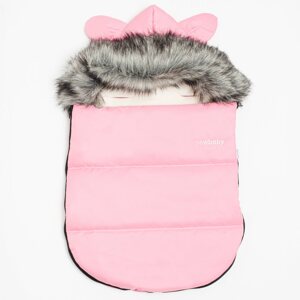 Luxusní zimní fusak s kapucí s oušky New Baby Alex Fleece Varianta: pink - růžová