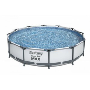 Dudlu Nadzemní bazén kulatý Steel Pro MAX, kartušová filtrace, průměr 3,66m, výška 76cm