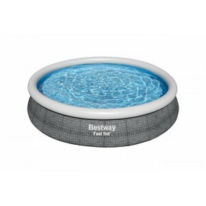 Dudlu Nafukovací bazén Fast Set šedý, kartušová filtrace, 3,66m x 76cm