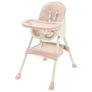 Jídelní židlička Baby Mix Nora dusty Varianta: pink - růžová