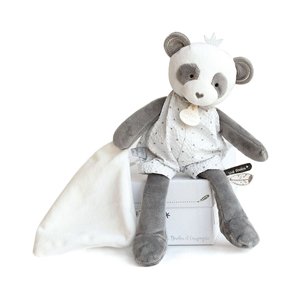 Doudou et Compagnie Paris Doudou Dárková - plyšová panda s dečkou 28 cm