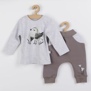 Kojenecké bavlněné tepláčky a tričko Koala Birdy Varianta: šedé - šedá/80 (9-12m)