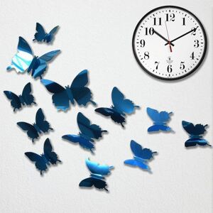 Dudlu Zrcadlový motýl 12 ks - modrý