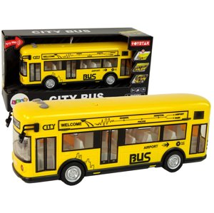 mamido Městský autobus s třecím pohonem 1:18 žlutý