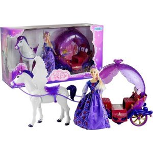 mamido Sada panenky s kočárem a koněm fialová