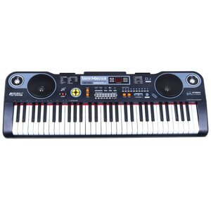 mamido Velký keyboard s mikrofonem MP3 černý