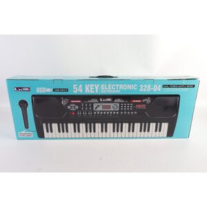 Mamido Mamido Velký Dětský keyboard multifunkční s mikrofonem 54 kláves černý