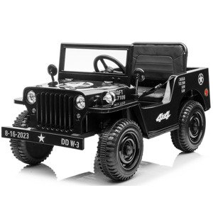 mamido Dětský elektrický jeep Willys Star 4x4 černý