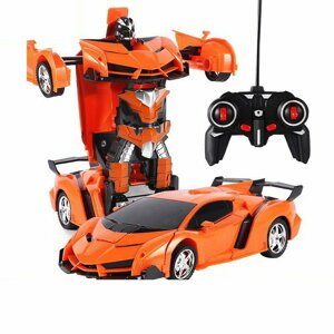 mamido Auto Robot Transformers 2v1 na dálkové ovládání RC oranžová červená