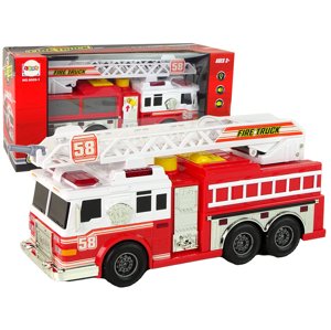 mamido Natahovací hasičské autíčko s efekty červené