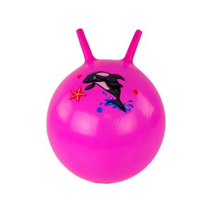 mamido Dětský skákací míč s delfínem růžový