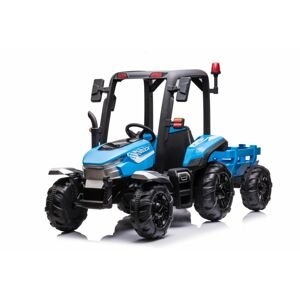 Mamido Mamido Dětský elektrický traktor s přívěsem Blast 4x4 modrý